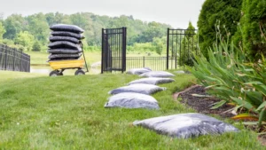 winter lawn care mulching